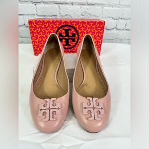 #TORY BURCH Lowells 2 Ballet Flat Mestico Pink Quarts Size 7